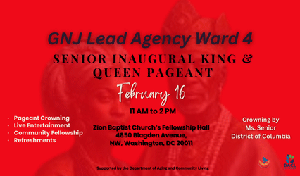 2024 Ward 4 Senior Inaugural King & Queen Pageant